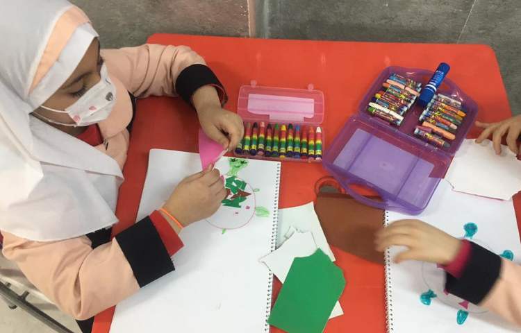 آموزش تکنیک کلاژ ( کشیدن لاک پشت ) 3