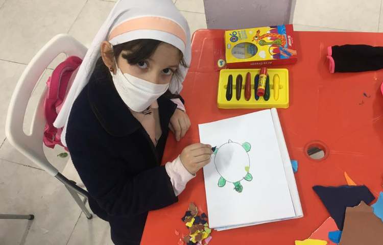 آموزش تکنیک کلاژ ( کشیدن لاک پشت ) 7