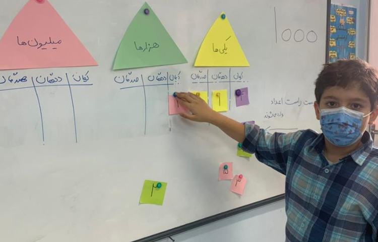 آموزش جدول ارزش مکانی درس ریاضی پایه سوم دبستان 8
