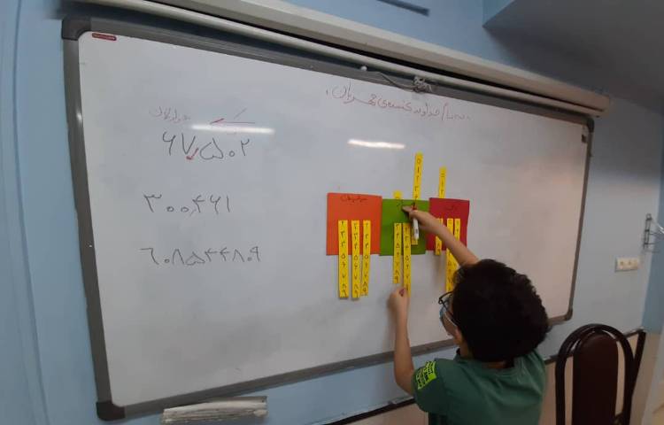 آموزش جدول اعداد نویسی 5