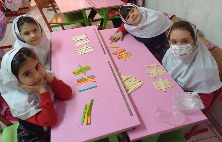 آموزش جمع با چوب خط 5