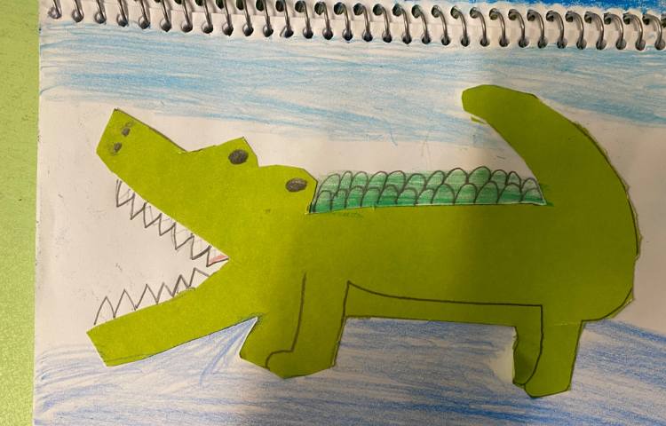 :آموزش حروف (س-او) کاردستی سوسمار، کلاس انگور 2