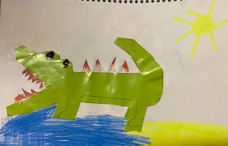 :آموزش حروف (س-او) کاردستی سوسمار، کلاس انگور 3