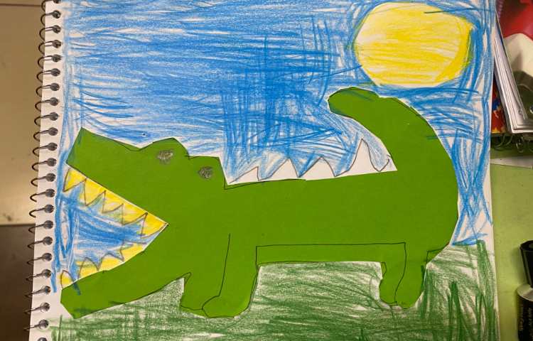 :آموزش حروف (س-او) کاردستی سوسمار، کلاس انگور