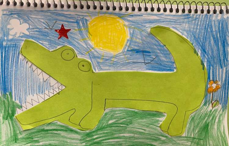 :آموزش حروف (س-او) کاردستی سوسمار، کلاس توت فرنگی 2