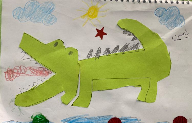 :آموزش حروف (س-او) کاردستی سوسمار، کلاس توت فرنگی 4