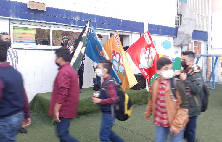 آموزش حضوری دانش آموزان دبستان علوی 7