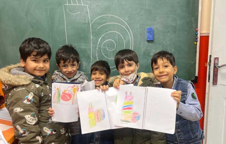 آموزش حلزون بااشکال هندسی مستطیل دایره 2