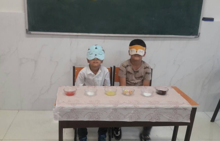 آموزش حواس پنج گانه توسط مزه کردن.