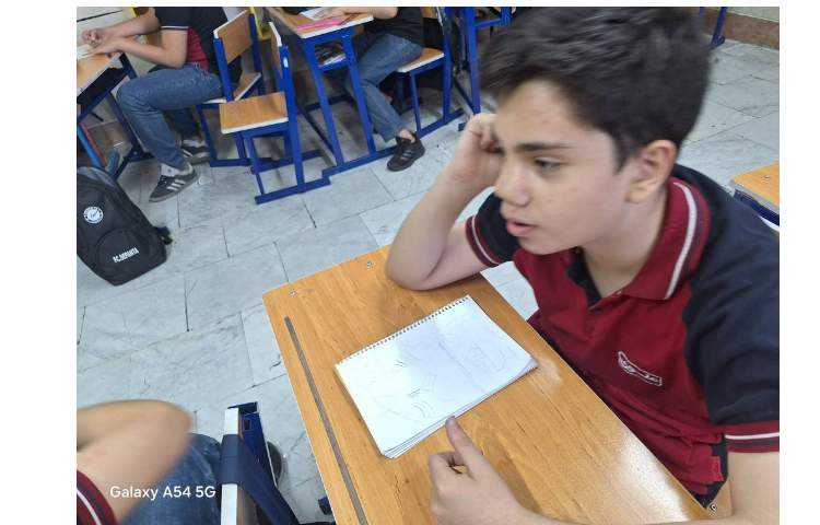 آموزش خطوط رنگی پایه ششم 4