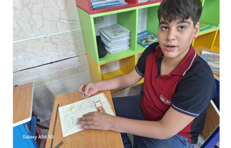 آموزش خطوط رنگی پایه ششم 5