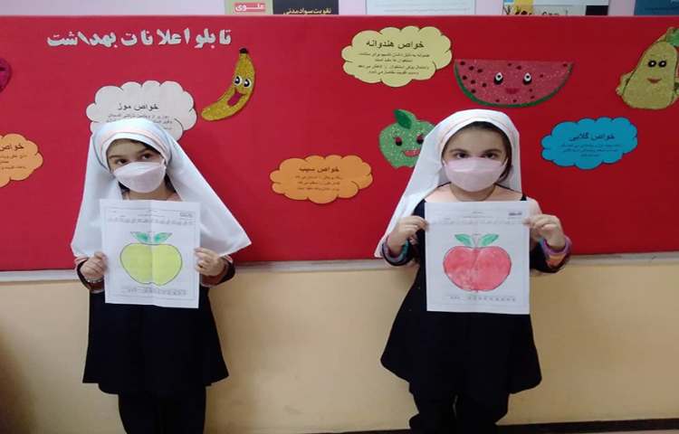 آموزش خط تقارن به کمک رنگ انگشتی 1