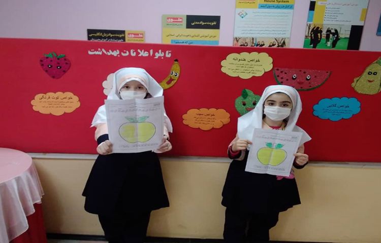 آموزش خط تقارن به کمک رنگ انگشتی 4