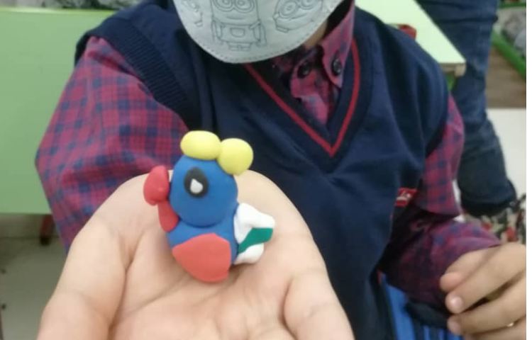 آموزش خمیربازی خروس 1