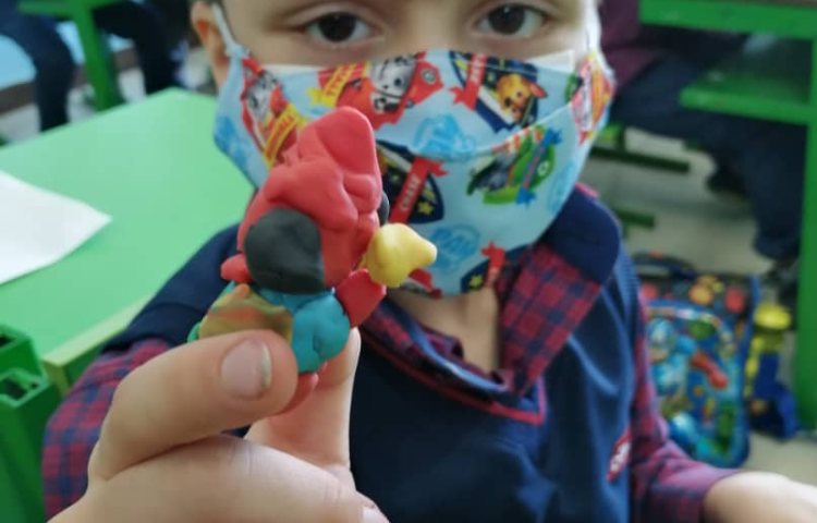 آموزش خمیربازی خروس 3