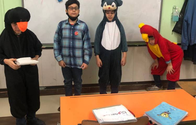 آموزش درس فارسی (زاغ و روباه) با نمایش جذاب 2