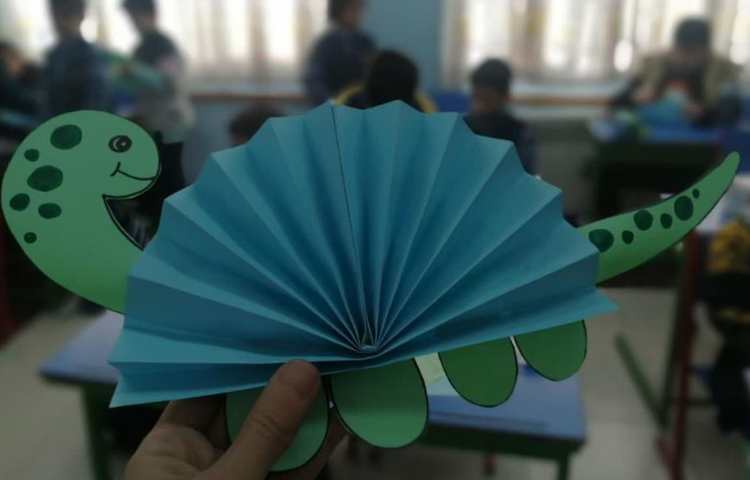 آموزش دست سازه لاک پشت پایه دوم 6