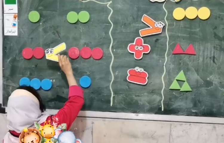 آموزش ریاضی پایه اول دبستان دخترانه پرتوعلوی.