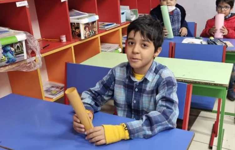 آموزش ساخت استوانه پایه سوم دبستان 5