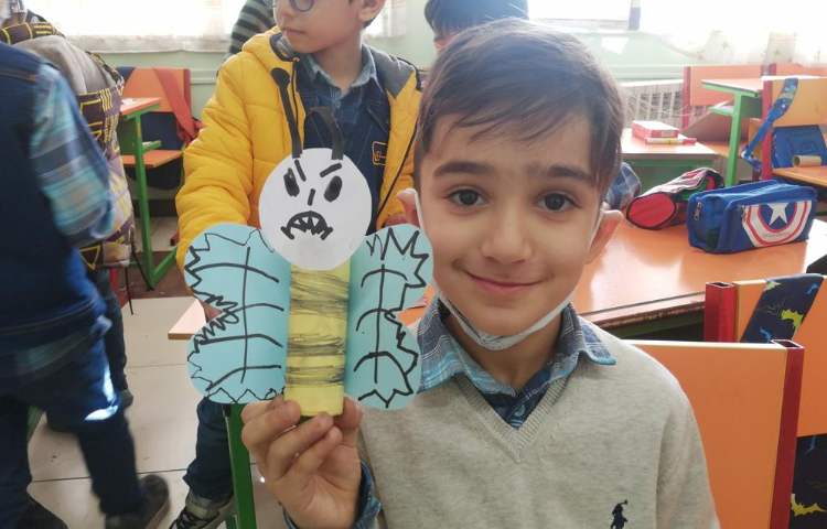 آموزش ساخت دست سازه زنبور 2