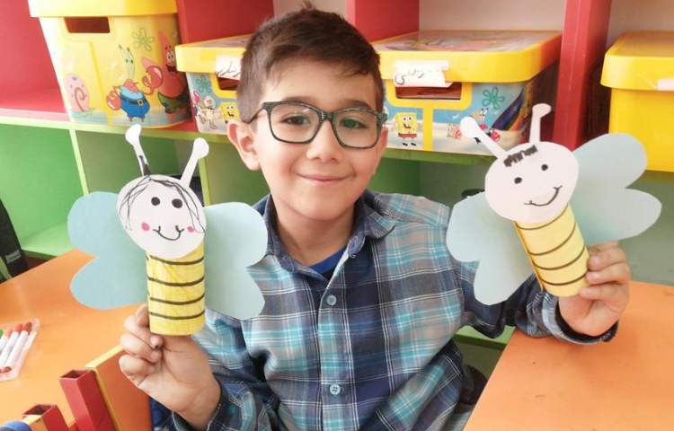 آموزش ساخت دست سازه زنبور 4