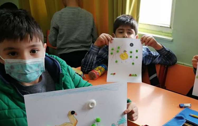 آموزش ساخت دست سازه و نقاشی اردک پایه اول دبستان 4