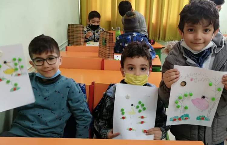 آموزش ساخت دست سازه و نقاشی اردک پایه اول دبستان 5