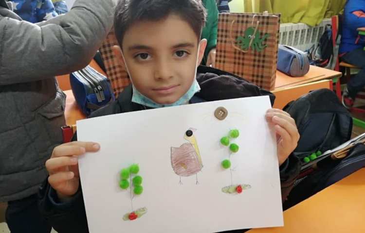 آموزش ساخت دست سازه و نقاشی اردک پایه اول دبستان 6