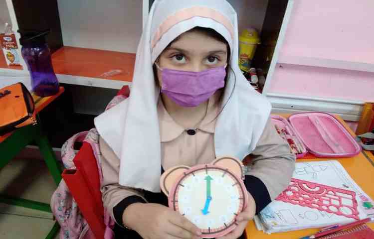 آموزش ساعت به همراه ساخت کاردستی ساعت 1