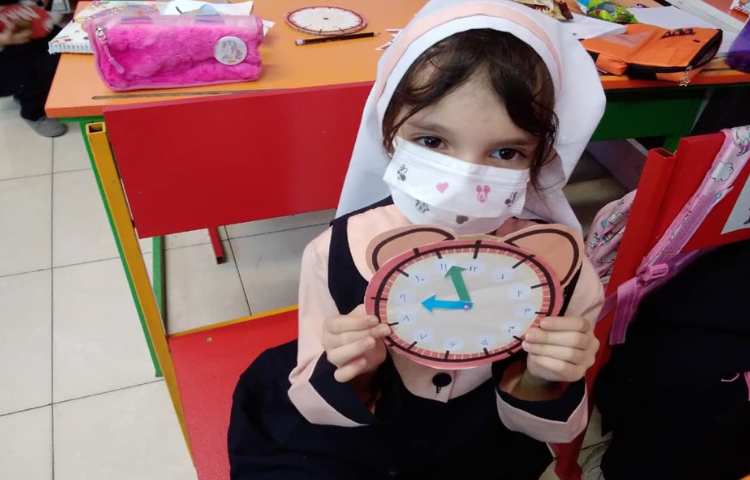 آموزش ساعت به همراه ساخت کاردستی ساعت 2