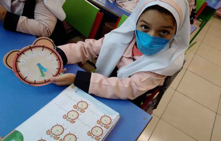 آموزش ساعت به همراه ساخت کاردستی ساعت 6