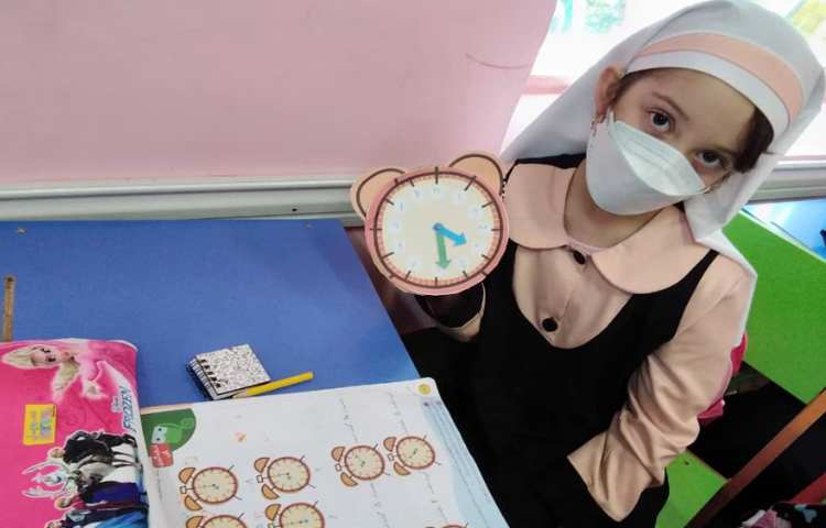 آموزش ساعت به همراه ساخت کاردستی ساعت 7