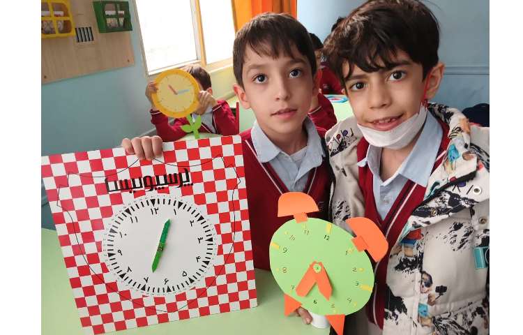 آموزش ساعت و دقیقه