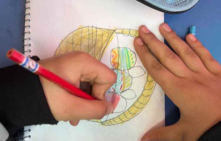 آموزش سبد باتخم مرغ های رنگی 3