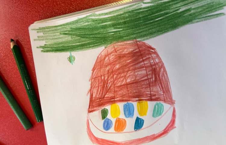 آموزش سبد باتخم مرغ های رنگی 5