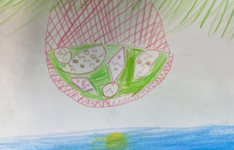 آموزش سبد باتخم مرغ های رنگی 6