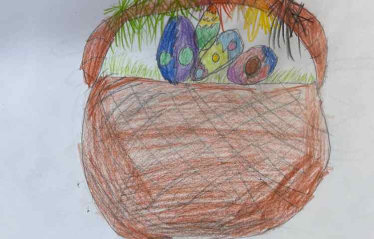 آموزش سبد باتخم مرغ های رنگی 7