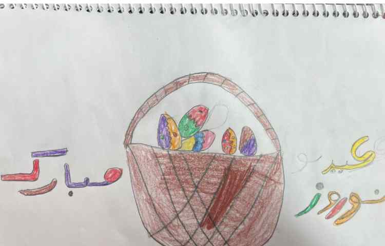آموزش سبد باتخم مرغ های رنگی 8