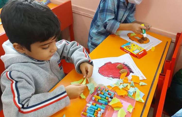 آموزش شناخت اعضای صورت انسان با کلاژ 2