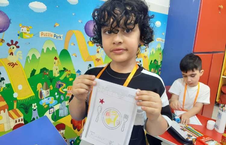 آموزش غذاها با نقاشی و همخوانی شعر Rainow 1