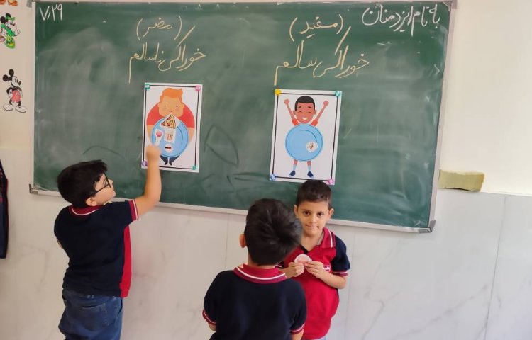 آموزش فصل 3علوم مبحث سالم باش و شاداب باش خوراکی سالم و ناسالم تدریس شد 4