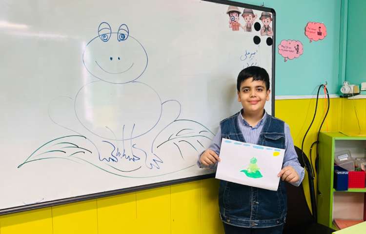 آموزش قورباغه بااشکال هندسی و کارت پستال برای روز پست و 10