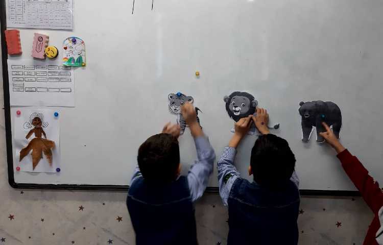 آموزش لغات نوزاد حیوانات و تفکیک حیوانات اهلی از وحشی همراه بازی 8