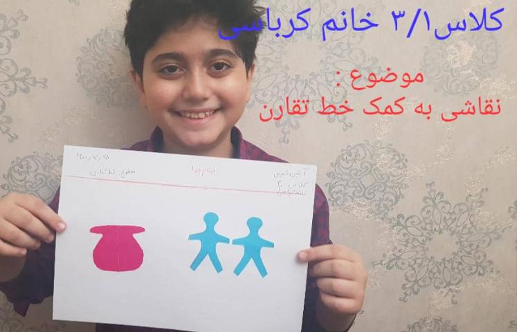 آموزش مبحث تقارن با استفاده از کاردستی 9