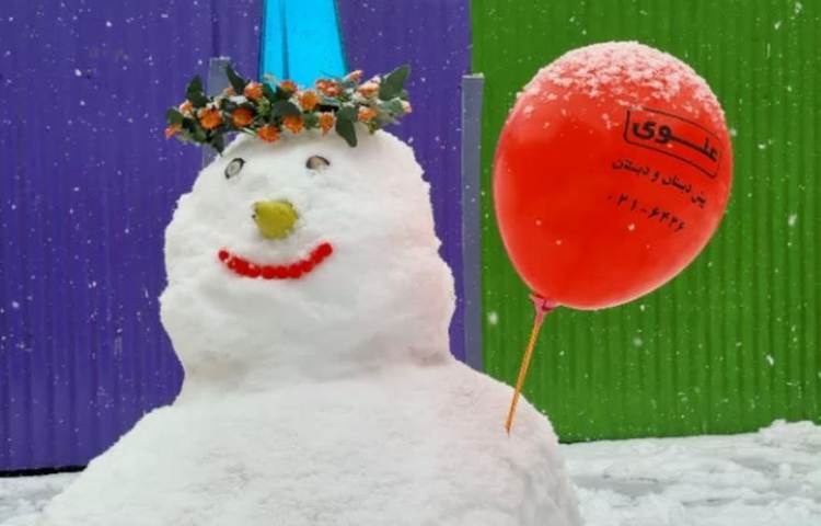 آموزش مجازی در روزهای برفی دانش آموزان دبستان علوی 5