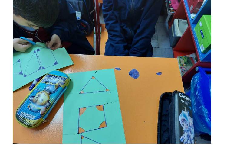 آموزش مجموع زاویه های داخلی اشکال هندسی همراه با دست ورزی 3