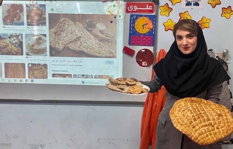 آموزش مراحل تهیه و پخت نان پایه دوم دبستان 28
