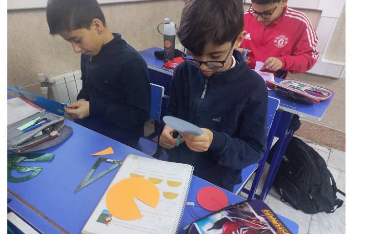 آموزش مفهوم زاویه و ضلع های آن به کمک دست ورزی 4