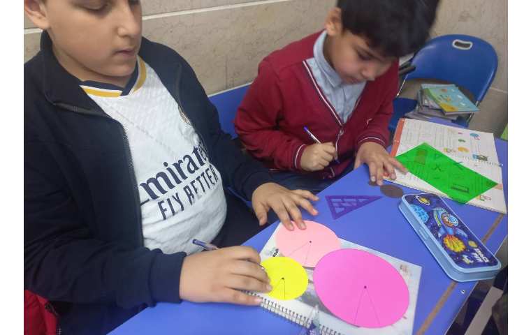 آموزش مفهوم زاویه و ضلع های آن به کمک دست ورزی 5