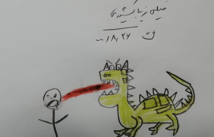 آموزش نقاشی اژدها 1